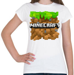 printfashion Minecraft - Női póló - Fehér (494423)