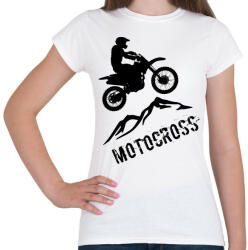 printfashion Motocross - Női póló - Fehér (4227053)