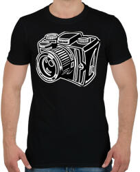 printfashion Camera - Férfi póló - Fekete (1962813)