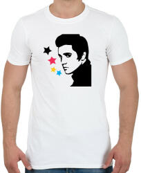 printfashion Elvis - Férfi póló - Fehér (15000287)
