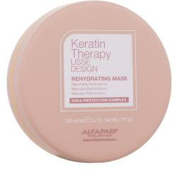 ALFAPARF Milano Keratin Therapy Lisse Design Rehydrating mască de păr 200 ml pentru femei
