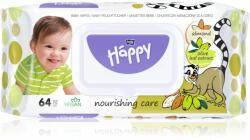 Bella Baby Happy Almond and Olive Leaf extract nedves törlőkendő gyerek 64 db