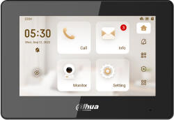 Dahua Post interior videointerfon, digital, Wi-Fi, touch screen 7inci, PoE, Negru - Dahua VTH5421HB-W (VTH5421HB-W)