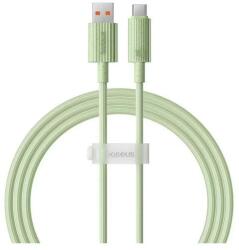 Baseus Cablu de date Baseus Habitat Series, Incarcare rapida, USB la USB-C, 100W, 1m (Verde) (P10360203631-00)