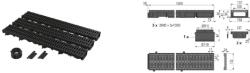 Alcadrain Low Garázs szett 3 M (AVZ112-G501) (AVZ112-G501)