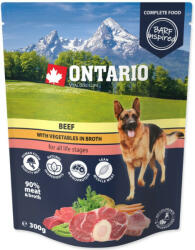 ONTARIO nedves eledel kutyáknak marhahússal és zöldséggel 300g