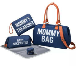 Foxter Mommy Bag kismama táska szett - kék - pindurka