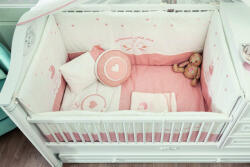 Butorpiac Romantic Baby (75 x 115) Baba ágyneműhuzatszett Rózsaszínű fehér (SAJASRT8681875116755F)