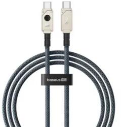 Baseus Cablu de date Baseus P10355800221-00, USB-C male - USB-C male, 1m, Black (P10355800221-00)