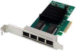 ASSMANN DN-10114 4 port Gigabit Ethernet network card RJ45 PCI Express Intel I350 (DN-10114)