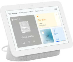 Google Boxa inteligenta Google Nest Hub (2nd Gen), 7" touchscreen, Wi-Fi, Bluetooth, 3 Microfoane, Alb