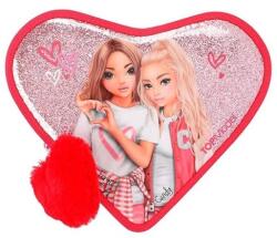 TOPModel Toc de creion în formă de inimă Top Model, roz, cu model de inimioare și paiete, Fergie și Candy (NW3497616)