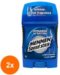 Mennen Set 2 x Deodorant Solid Mennen Speed Stick Lightning, 60 g