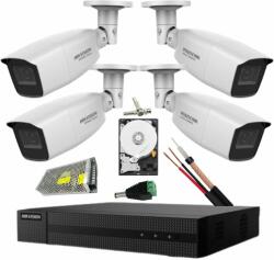 Hikvision Sistem supraveghere Hikvision 4 camere Turbo HD 2MP IR 40m DVR 4 canale 2MP HDD 500GB Accesorii incluse (40576-)