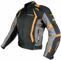  Cappa Racing AREZZO moto kabát textil fekete/narancs L