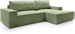  FIORD kihúzható L alakú sarok ülőgarnitúra - zöld Oldal: Balos