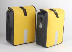 Spyral Tour egy részes vízálló túratáska hátsó csomagtartóra, bal oldali, 16L, sárga - fekete
