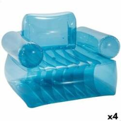Intex Scaun gonflabil pentru piscină Intex Albastru Transparent 109 x 79 x 107 cm (4 Unități)