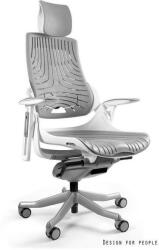 UNIQUE WAU ELASTOMER ergonomikus irodai szék, fehér váz-szürke