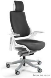 UNIQUE WAU FAB ergonomikus irodai szék, fehér váz-fekete szövet