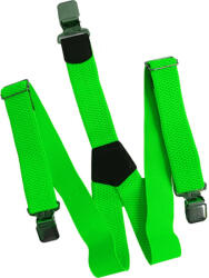 O&T Bretele natur pentru pantaloni, neon verde