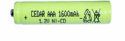 Akkumulátor NI-CD AAA 1600 mAh 1, 2V - Cedar