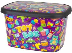Mizan Cutie pentru depozitare jucarii copii, 12 litri, Toy Box, multicolor