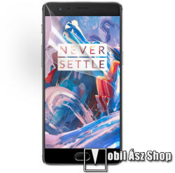 Képernyővédő fólia - Clear - 1db, törlőkendővel - OnePlus 3