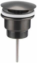 SAPHO Sapho, mosogató lefolyó, 5/4" nem záródó, vastagság 10-55 mm, nagy kupak, grafit, 542.742. 5GM (542.742.5GM)