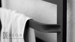 REGNIS LOX DUO, fűtőelem 540x1500mm, 712W, fekete matt, LOXDUO1500/540/D500/FEKETE (LOXDUO1500/540/D500/BLACK)