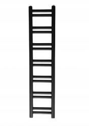 REGNIS Retro, fűtőelem 300x1840mm, 652W, matt fekete, RETRO184/30/D260/FEKETE (RETRO184/30/D260/BLACK)
