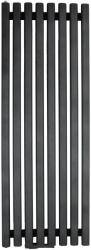 REGNIS Lazur LA, fűtőelem 540x1600mm központi csatlakozással 50mm, 1048W, fekete matt, LAZURLA/1600/540/D5/BLACK (LAZURLA/1600/540/D5/BLACK)