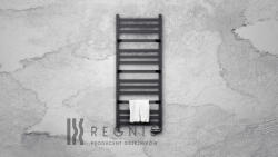 REGNIS LOX DUO, fűtőelem 440x1500mm, 686W, fekete matt, LOXDUO1500/440/D400/FEKETE (LOXDUO1500/440/D400/BLACK)