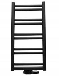 REGNIS Retro, fűtőelem 440x1280mm központi csatlakozással 50mm, 503W, matt fekete, RETRO128/40/D5/FEKETE (RETRO128/40/D5/BLACK)
