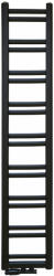 REGNIS Retro, fűtőelem 300x900mm központi csatlakozással 50mm, 401W, matt fekete, RETRO90/30/D5/FEKETE (RETRO90/30/D5/BLACK)