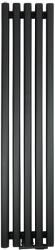 REGNIS Lazur LA, fűtőelem 330x1200mm központi csatlakozással 50mm, 517W, fekete matt, LAZURLA/1200/330/D5/BLACK (LAZURLA/1200/330/D5/BLACK)