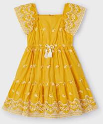Mayoral gyerek ruha sárga, mini, harang alakú - sárga 134 - answear - 12 990 Ft