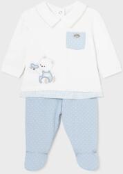 Mayoral Newborn baba vászon szett - kék 60 - answear - 10 990 Ft