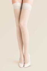 Gabriella Dres autoportant Classic 15DEN alb, M/L