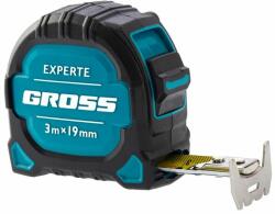 GROSS 3 mx19 mm mérőszalag Experte, kétkomponensű burkolat, mágnes, kétoldalas Professional (32574)