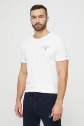 Tommy Hilfiger pamut póló fehér, nyomott mintás - fehér L - answear - 11 990 Ft