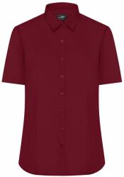 James & Nicholson (Daiber) Női rövid ujjú ing JN679 - Borvörös | XS (1-JN679-1760266)