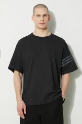 adidas Originals pamut póló fekete, férfi, nyomott mintás, IR9452 - fekete S