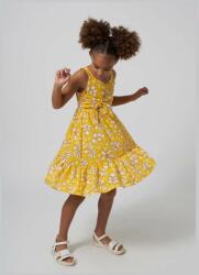 Mayoral gyerek ruha sárga, mini, harang alakú - sárga 140 - answear - 15 990 Ft