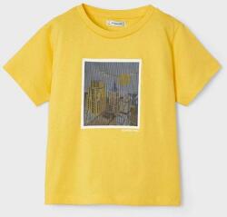 MAYORAL gyerek pamut póló sárga, nyomott mintás - sárga 98 - answear - 7 490 Ft