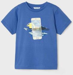 MAYORAL gyerek pamut póló nyomott mintás - kék 98 - answear - 7 490 Ft