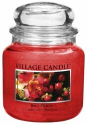 Village Candle Lumânare parfumată Berry Blossom - Flori roșii, 454 g