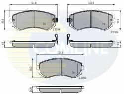 COMLINE fékbetétkészlet, tárcsafék COMLINE CBP3484