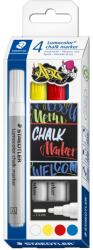 STAEDTLER Комплект тебеширен маркер Staedtler Lumocolor 344, 4 цв (31093-А)