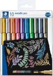 STAEDTLER Маркери Staedtler Metallic, объл връх, 1-2 mm, 10 цвята (30213-А)